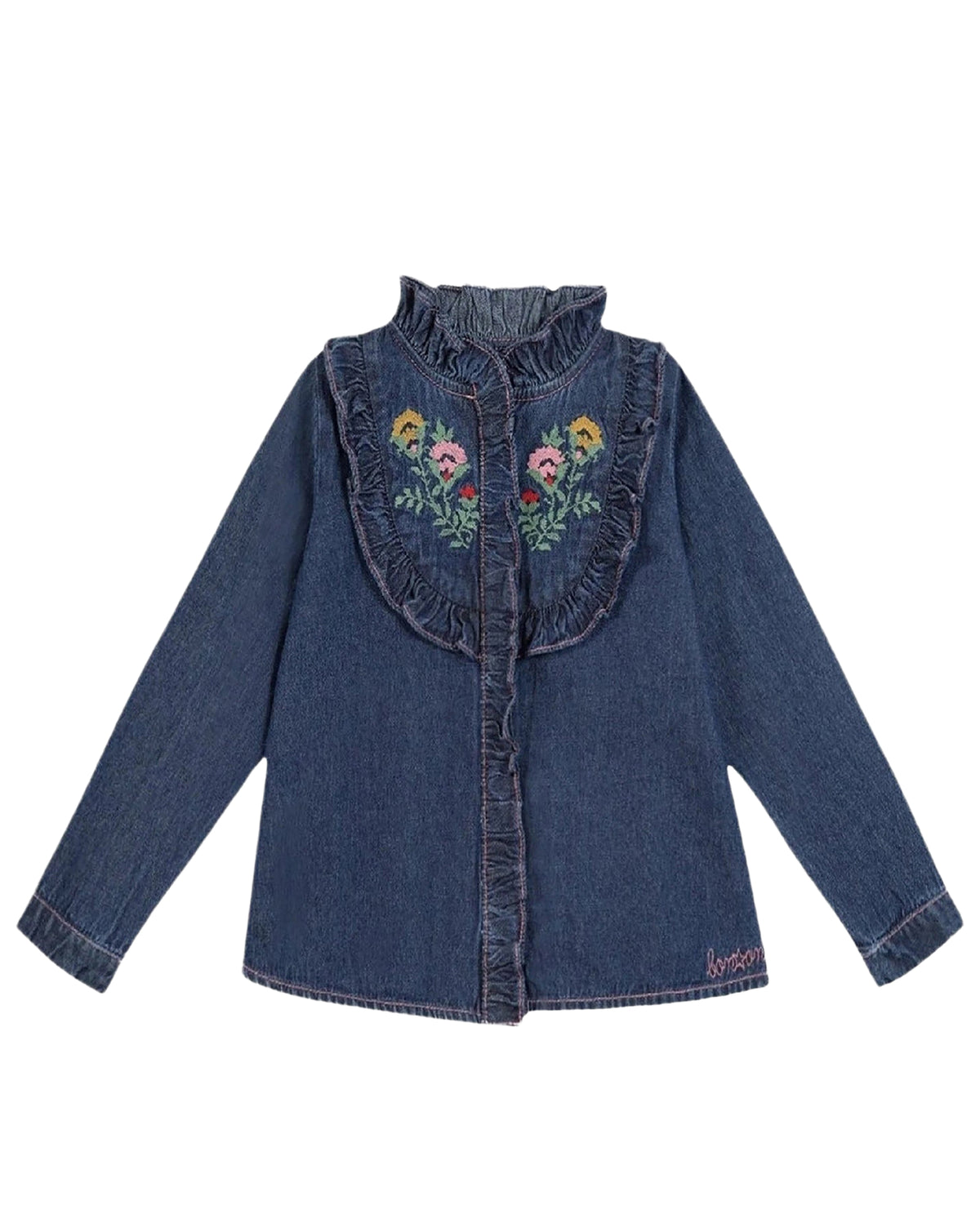 Blouse Priscill en coton - Chambray Foncé
