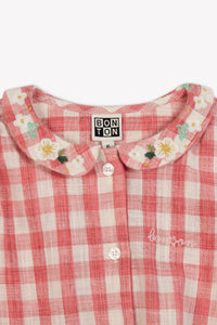 Blouse Airelle - Carreau Rouge
