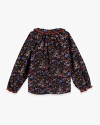 Fig-print cotton blouse - October Flower
