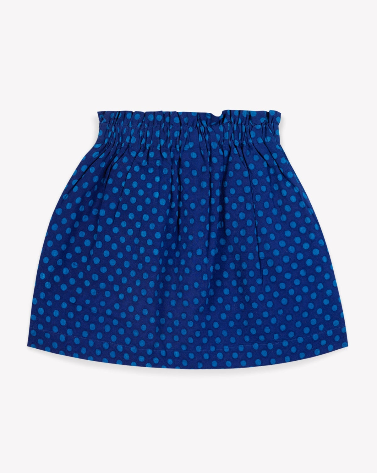 Douchka cotton skirt - Blue polka dots