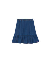 Denon cotton skirt - Blue chambray