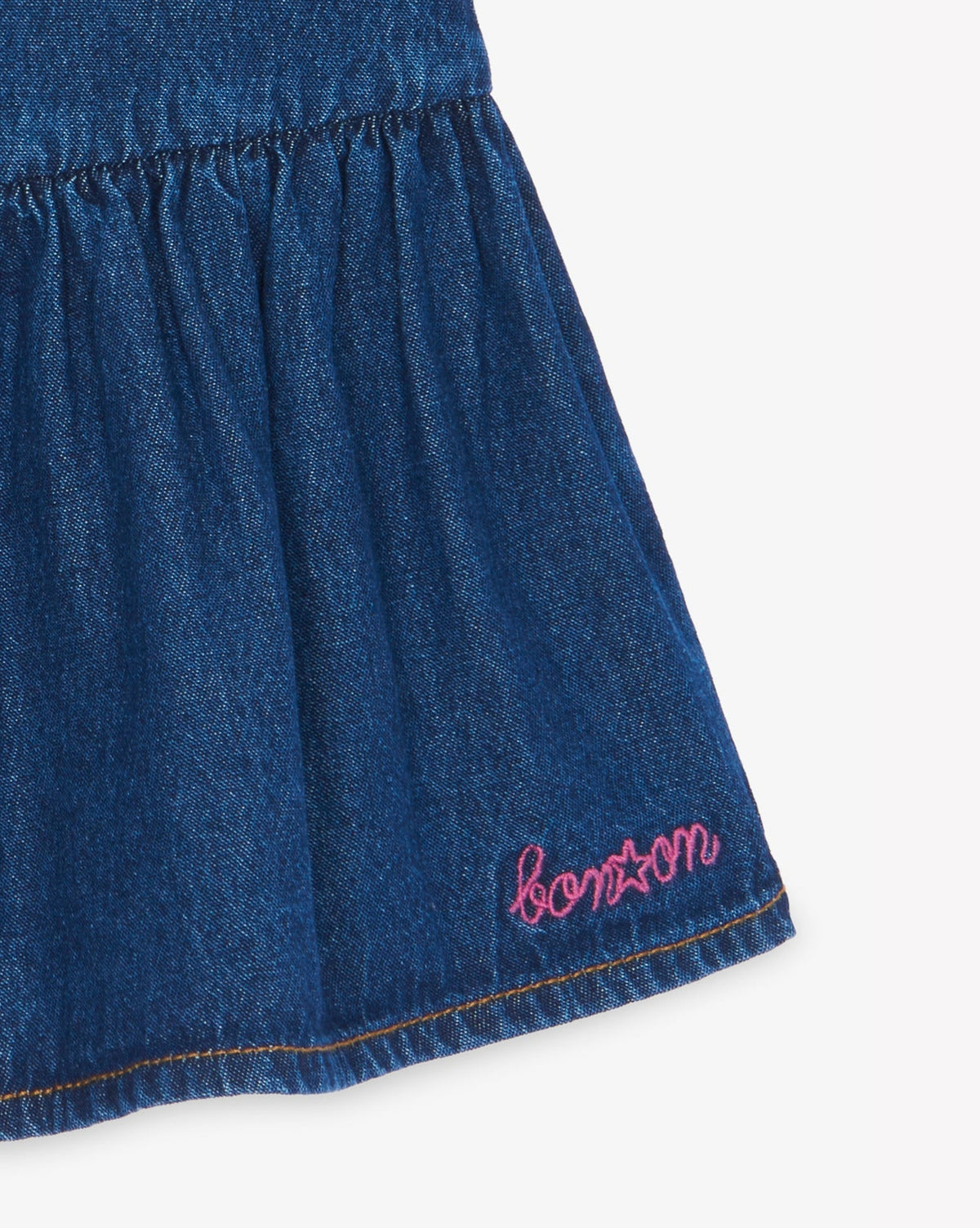 Denon cotton skirt - Blue chambray