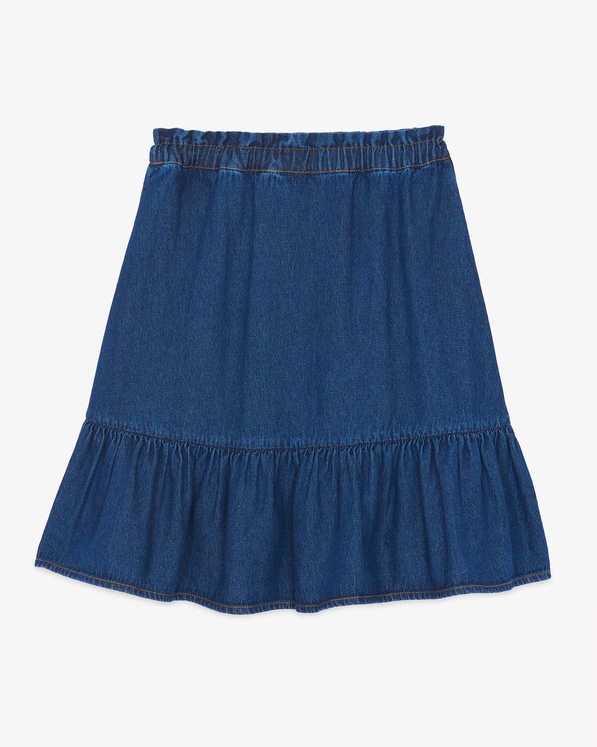 Denon cotton skirt - Blue chambray