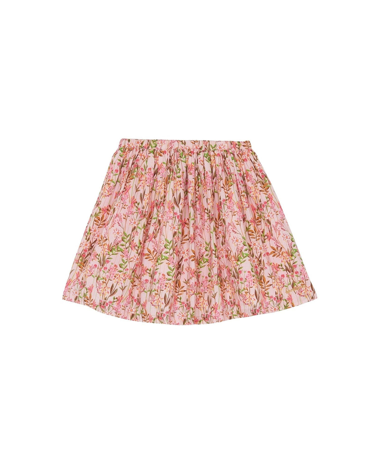 Jupe Framboise en coton - Fleurs Edelweiss
