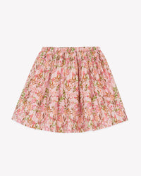 Jupe Framboise en coton - Fleurs Edelweiss