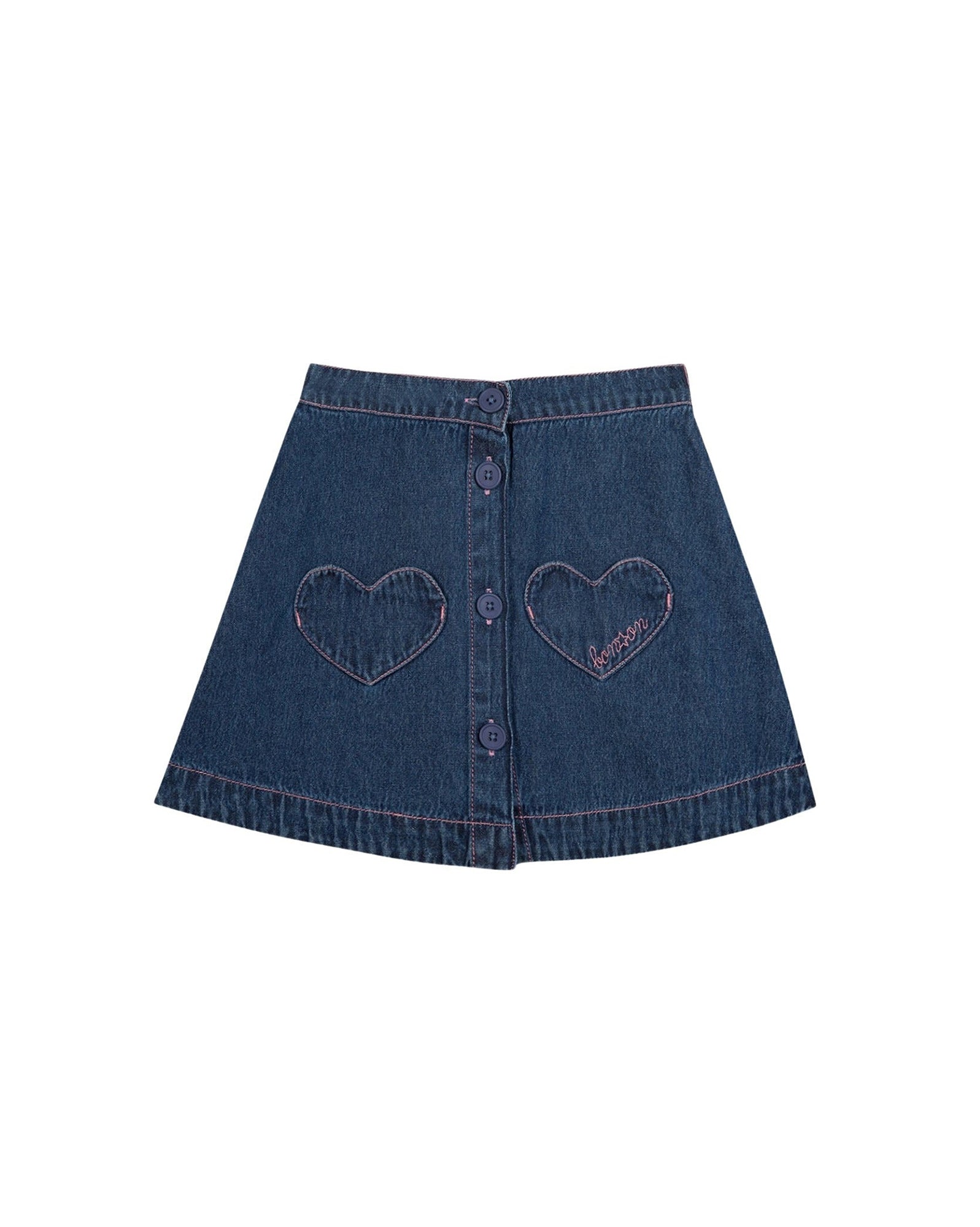 India Skirt - Dark Chambray