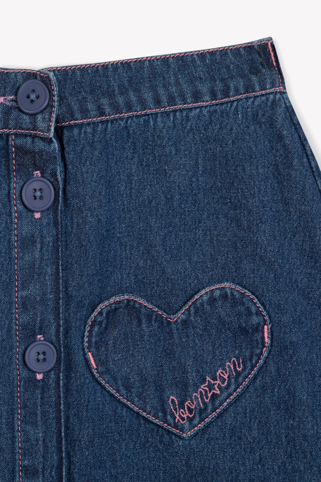 India Skirt - Dark Chambray