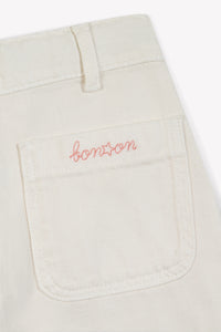 17qty NEW / Pantalons - Crème Bonton