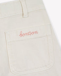 Pantalon Hakiko en coton - Crème Bonton