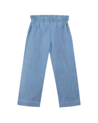 Chacha cotton trousers - Blue chambray