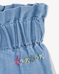 Chacha cotton trousers - Blue chambray