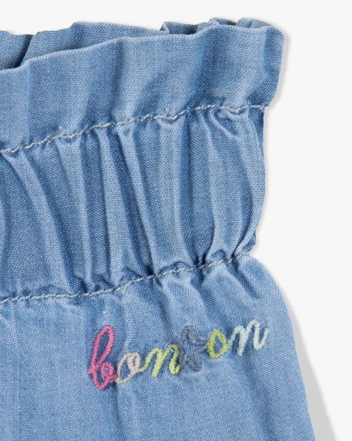 Chacha cotton trousers - Blue chambray