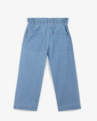 Chacha cotton trousers - Blue chambray
