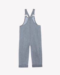 Salopette June en coton - Chambray Gris