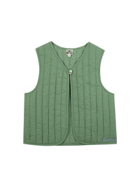 Veston Beti sans manches en coton - Vert Buisson