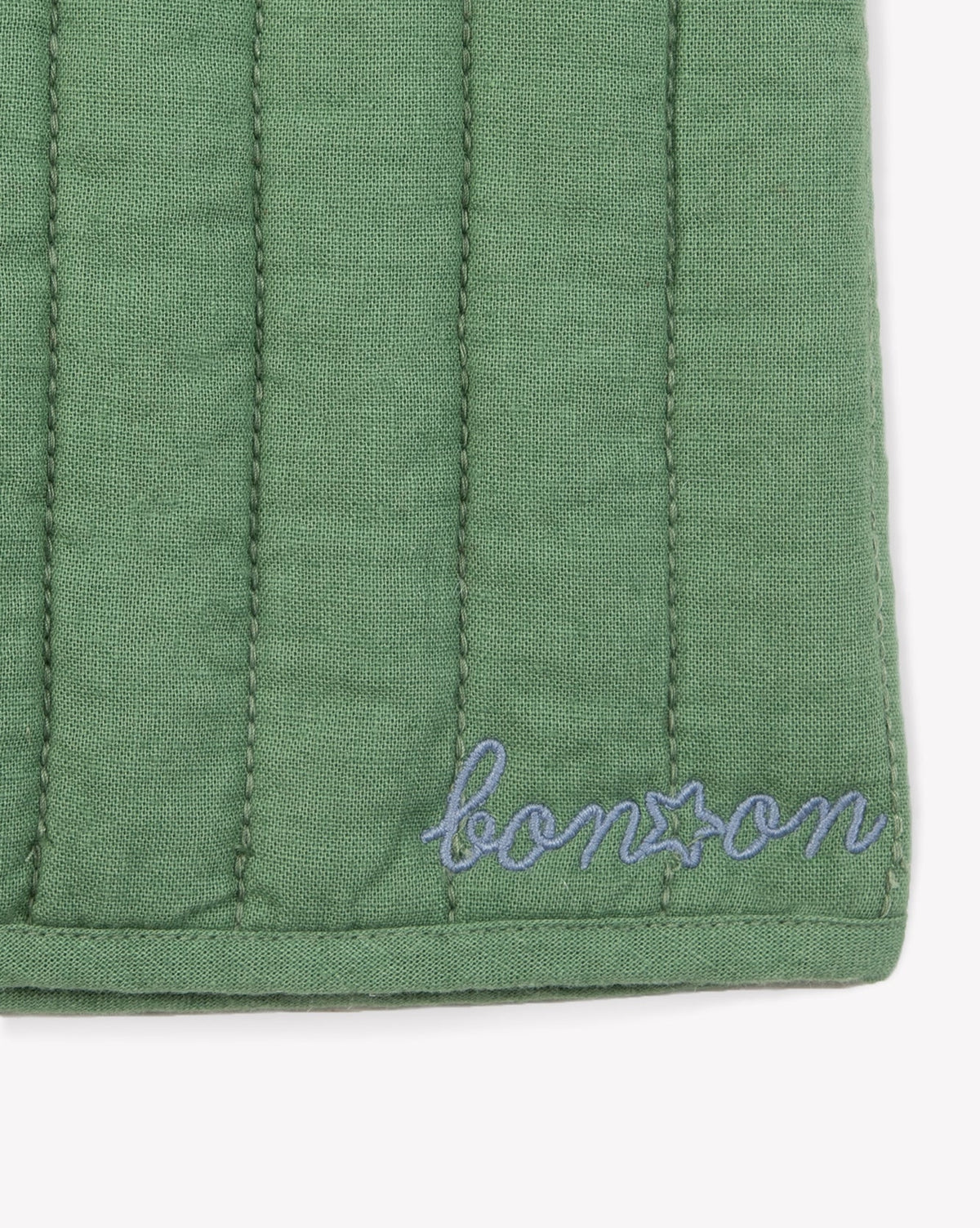 Veston Beti sans manches en coton - Vert Buisson