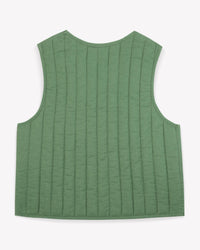 Veston Beti sans manches en coton - Vert Buisson