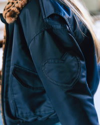 Joyce Bomber Jacket - Navy Bonton