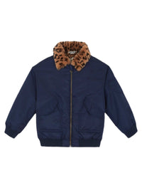 Joyce Bomber Jacket - Navy Bonton