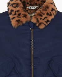 Joyce Bomber Jacket - Navy Bonton