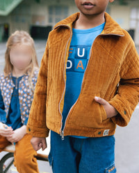 Jules cotton coat - Brown Teddy Bear