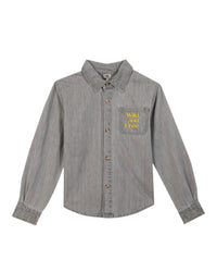 Paname cotton shirt - Grey chambray