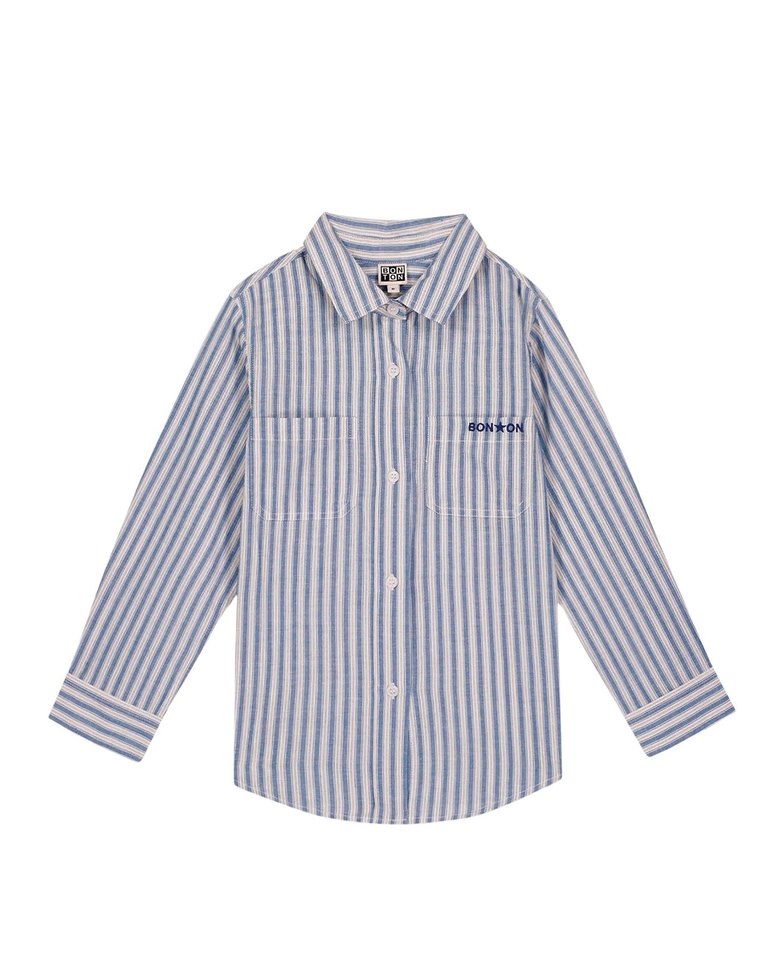 Chemise Paname - Rayure Crème Et Bleu