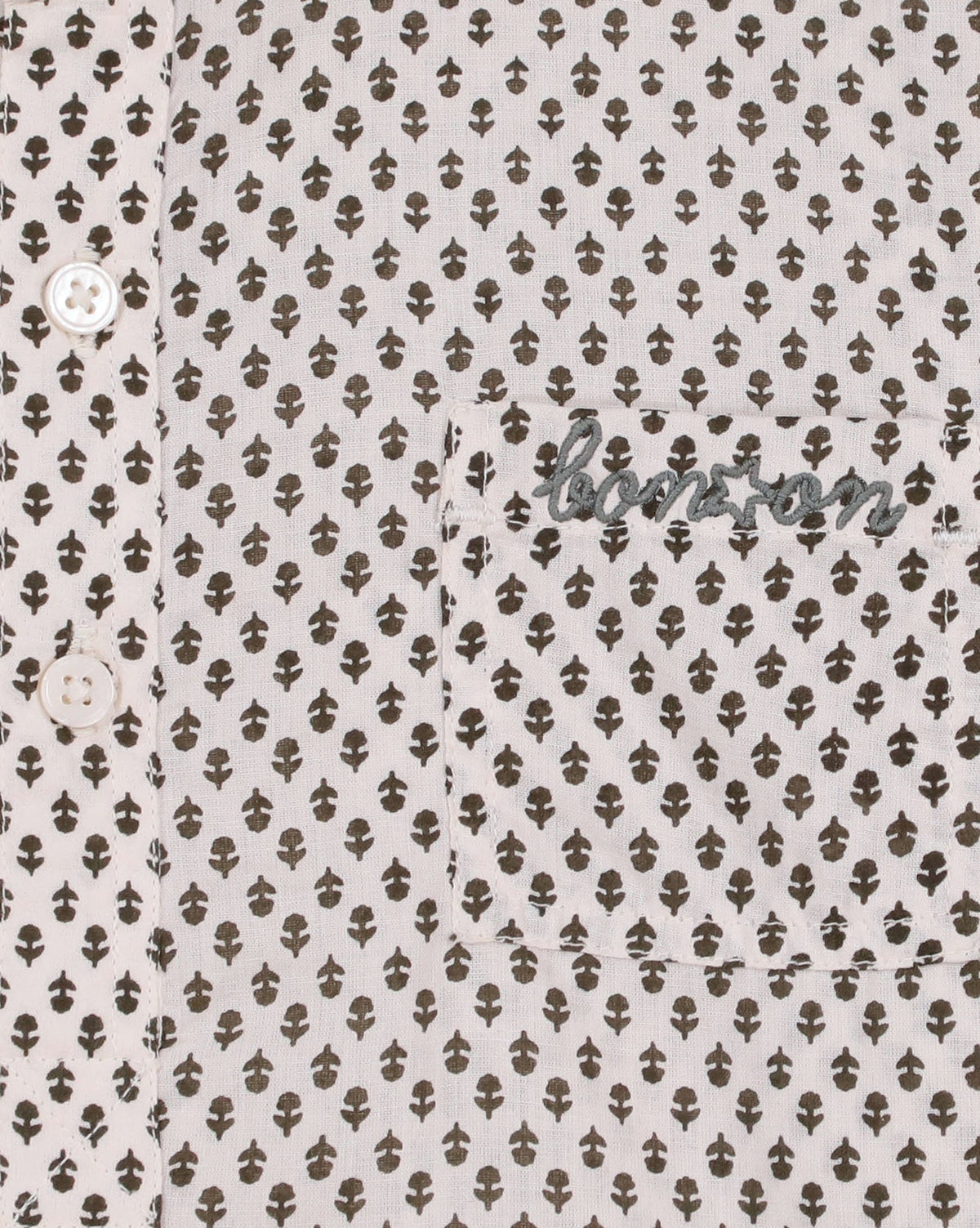 Garou cotton shirt - Micro Fleur