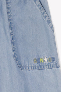 3qty NEW MIXTE / Pantalons - Chambray Bleu