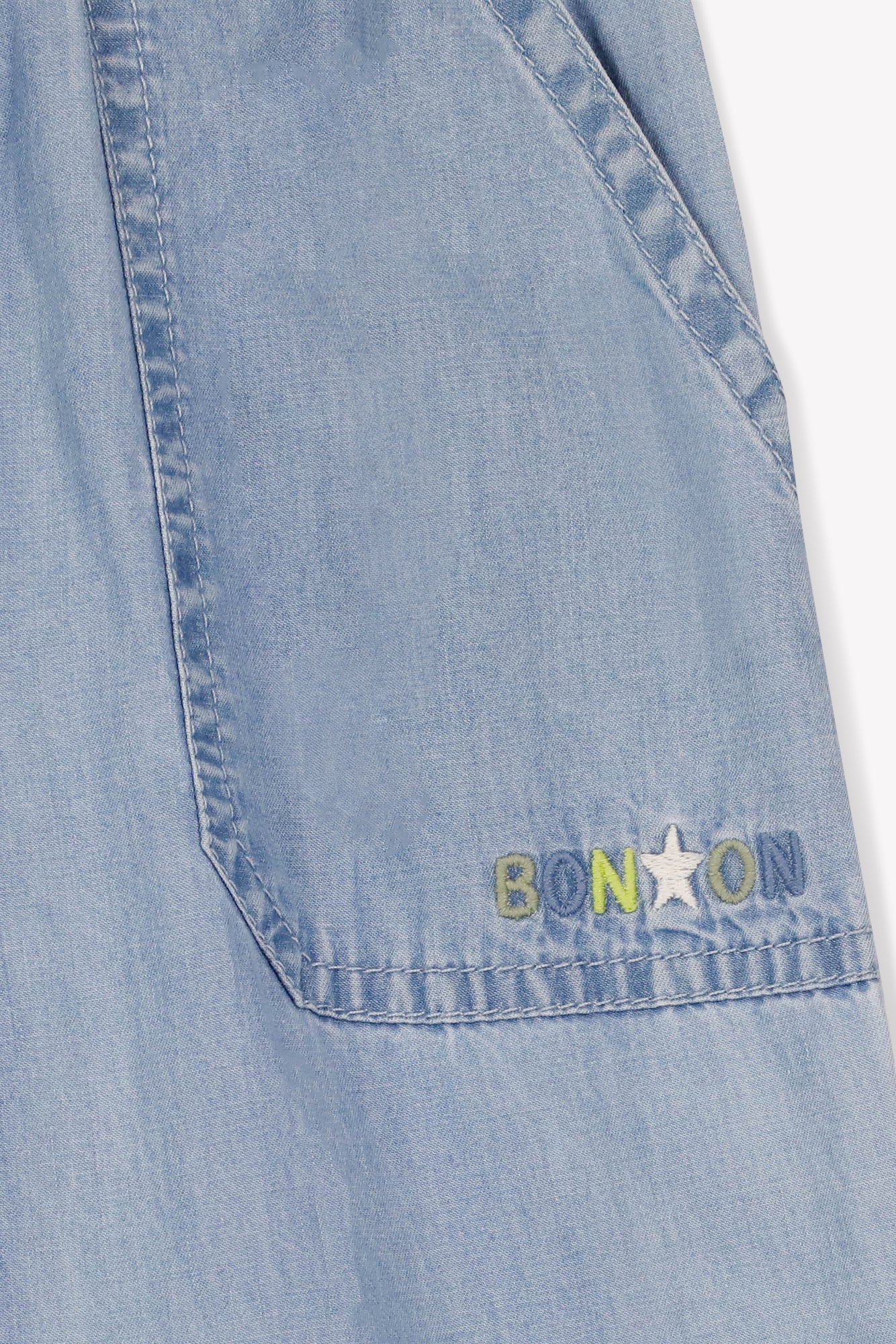 3qty NEW MIXTE / Pantalons - Chambray Bleu