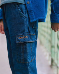 Fraggl cotton trousers - Blue chambray