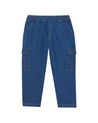 Fraggl cotton trousers - Blue chambray