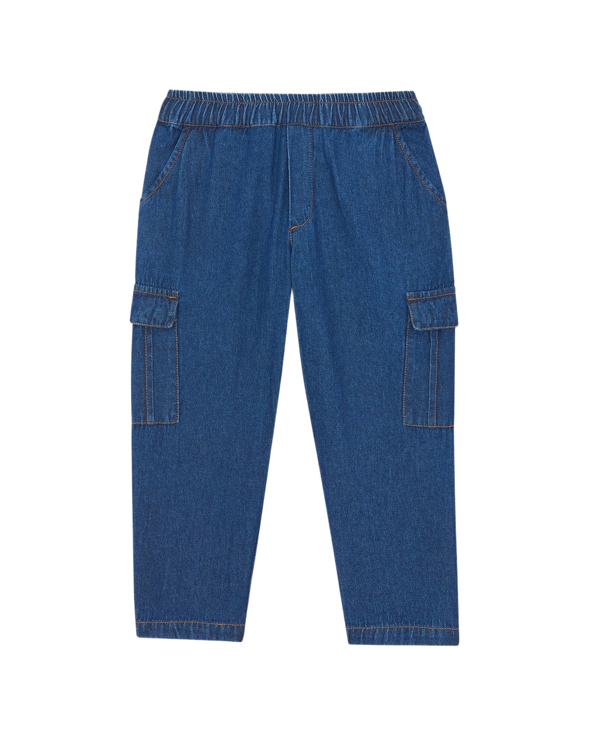 Fraggl cotton trousers - Blue chambray