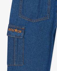 Fraggl cotton trousers - Blue chambray
