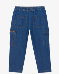 Fraggl cotton trousers - Blue chambray