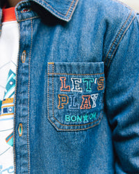 Jerry cotton shirt - Blue chambray