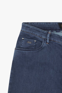 Pantalon à effet délavé en denim - Blue