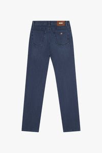 Pantalon à effet délavé en denim - Blue