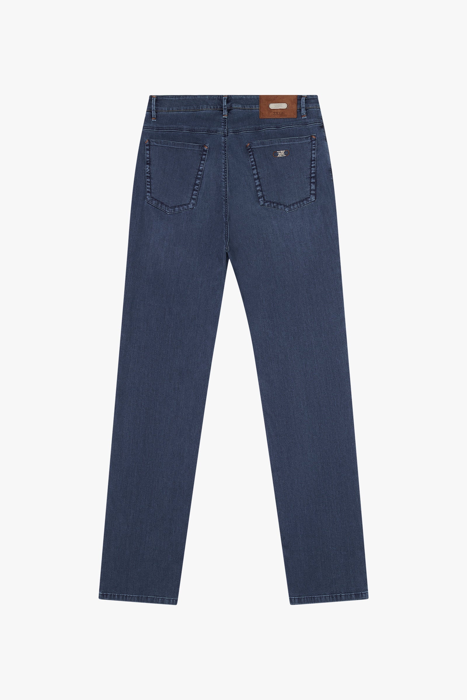Pantalon à effet délavé en denim - Blue