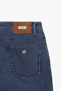 Pantalon à effet délavé en denim - Blue