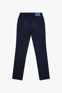 Pantalon chino délavé coupe droite - Bleu