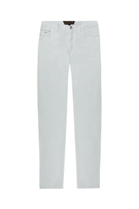 Tone-on-tone embroidered skinny jeans - White