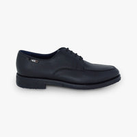 Derbies à détail métallique en cuir précieux - Noir