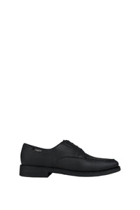 Derbies with metallic detail in exotic leather - Black