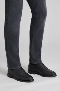 Derbies à détail métallique en cuir précieux - Noir