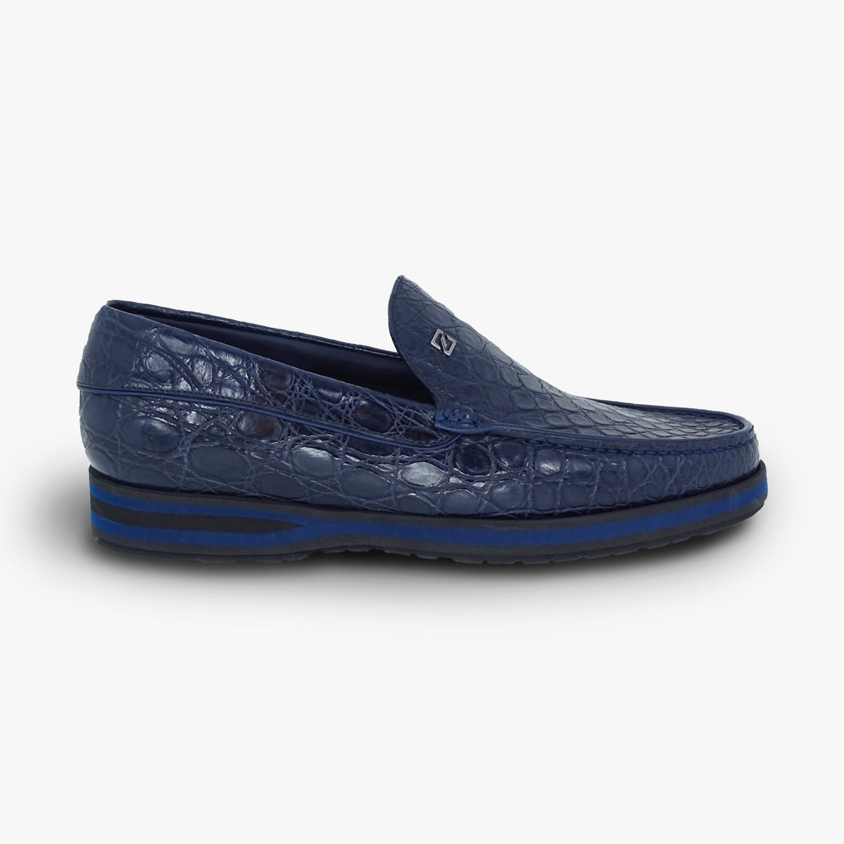Mocassins en cuir précieux - Bleu