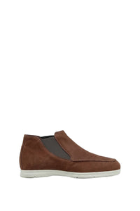 Mocassins à effet daim en daim - Brown
