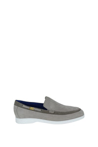 Loafers with metallic suede detail - Grey