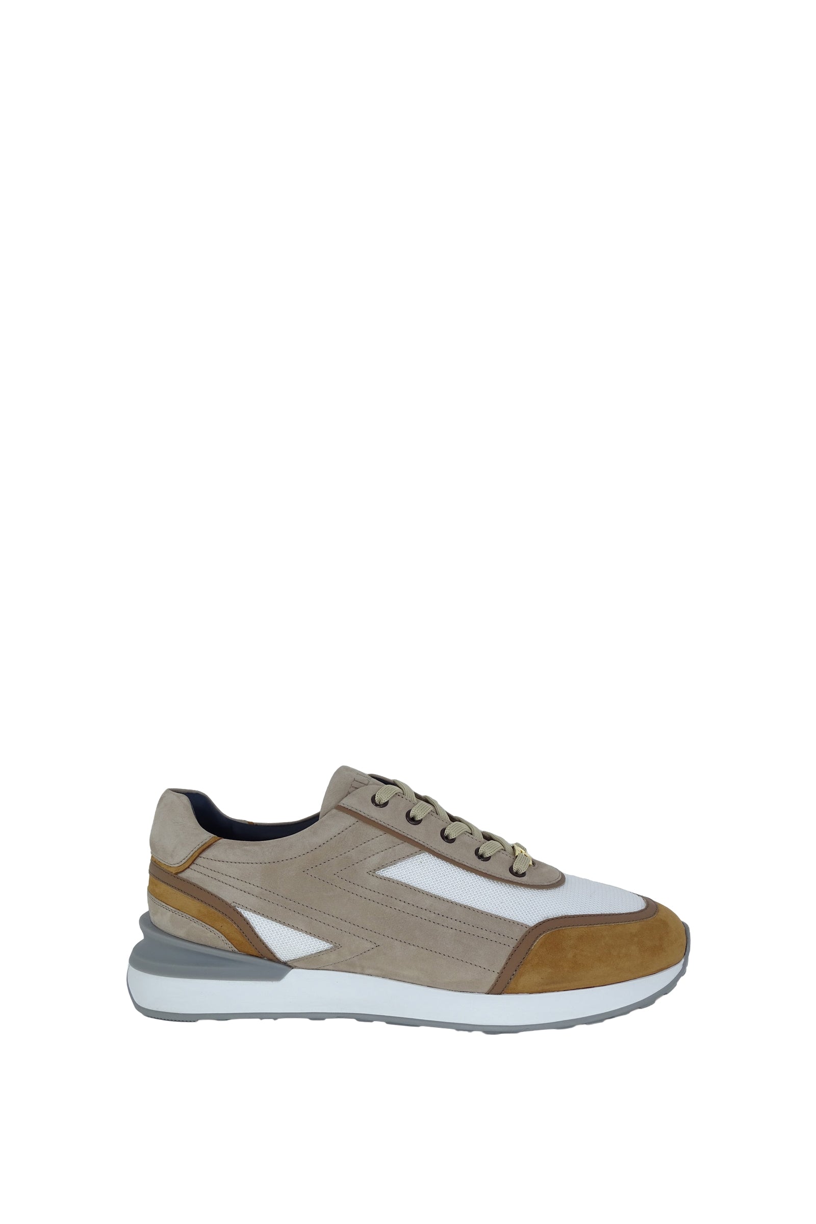 Baskets basses en daim - Beige & Marron