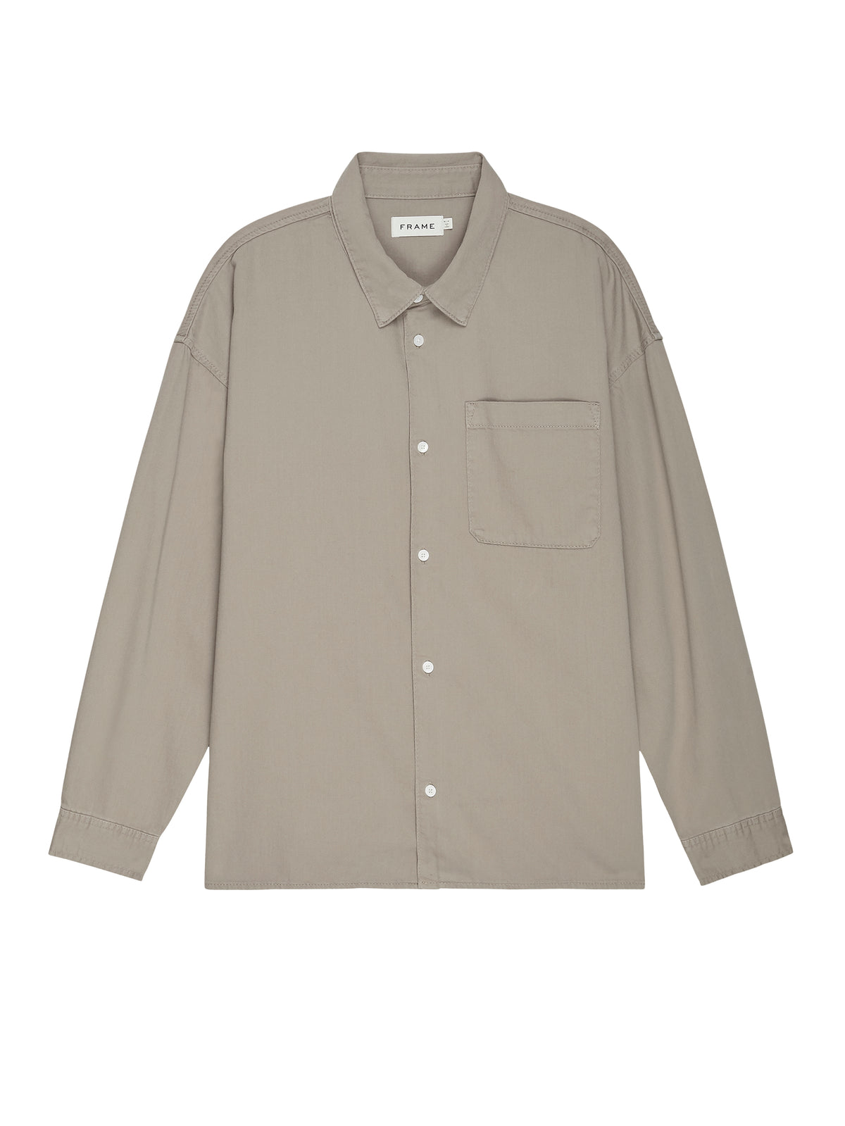 L/S RELAXED DENIM SHIRTDUSTY SAGE